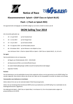 Notice of Race SKON Sailing Tour 2014