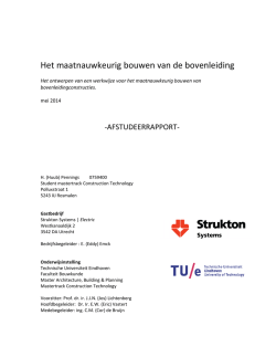 Het maatnauwkeurig bouwen van de bovenleiding
