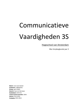 Communicatieve Vaardigheden 3S