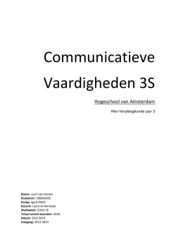 Communicatieve Vaardigheden 3S