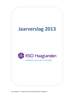 Jaarverslag - Stichting Transmurale Zorg Den Haag en omstreken