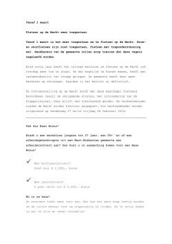 Informatiebulletin week 8 - 2014