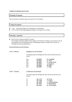 EERSTE SCHOOLDAGEN 2002 - Rijnlands Lyceum Wassenaar