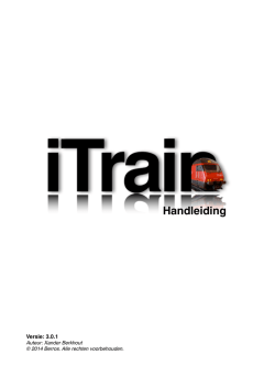 iTrain 3 handleiding