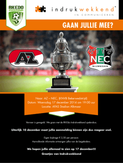 Groetjes van Indrukwekkend GAAN JULLIE MEE?