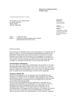 Kamerbrief over voorhang aanpassing mbi