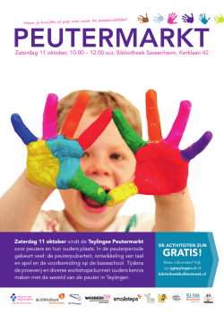 Flyer peutermarkt 2014