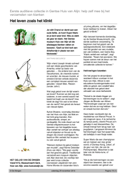 Het leven zoals het klinkt