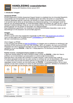 Handleiding EPASS master