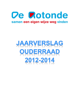 Jaarverslag 2012-2014