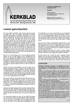 Kerkblad 15 - Protestantsekerk.net