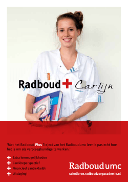 onze flyer - Radboudumc
