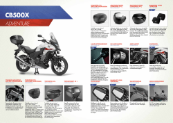 CB500X - Honda motorfiets accessoires