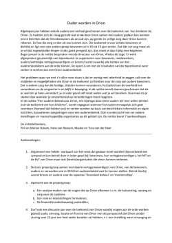 potentieel Bijdrage Orion voor Sterrennieuws aangepast voor LOV
