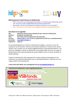 Minisymposium Goed Gevoel en Nederlands Zet
