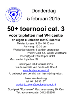het affiche - Boules de Boeuf p&eacute;tanquevereniging Oss