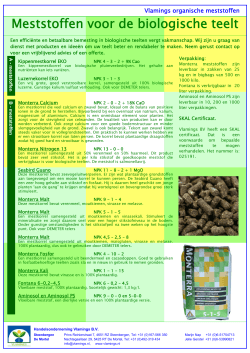 Download de nieuwe biologische meststoffenfolder 2014