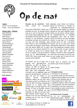 Op de mat - Gymnastiekvereniging Boskoop