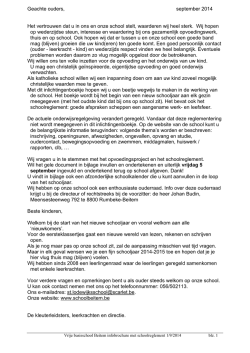 inforeglement met schoolreglement boekje 2014
