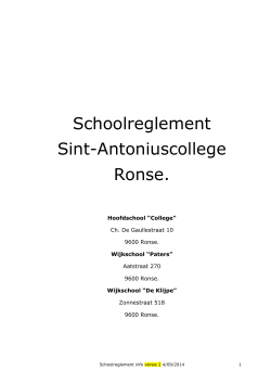 Schoolbrochure - Sint-Antoniuscollege Ronse