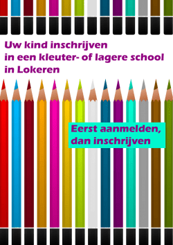 eerst aanmelden, dan inschrijven