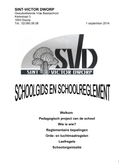 2014 09 01 schoolgids en schoolreglement SVD - Sint