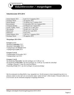 Vakantierooster 2005-2006