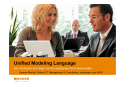 Introductie Unified Modeling Language