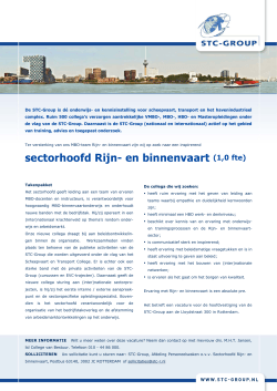 sectorhoofd Rijn- en binnenvaart (1,0 fte)