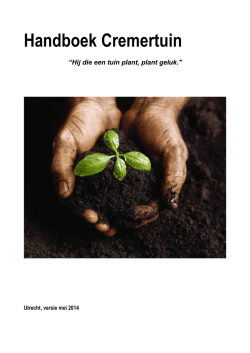 Handboek Cremertuin
