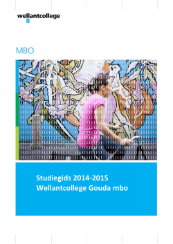 Bekijk hier de studiegids van Gouda mbo 2014-2015.