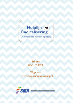 Hulplijn Radicalisering