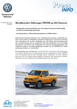 Klik hier: Wereldpremière Volkswagen TRISTAR op IAA Hannover
