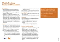 Mobile Banking Terms and Conditions