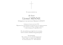 Lionel MINNE - Uitvaartzorg Serrus