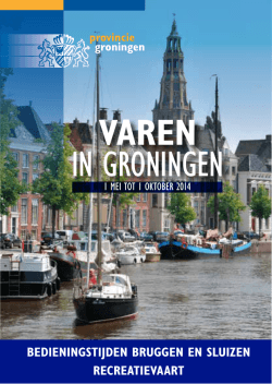 VAREN IN GRONINGEN - Provincie Groningen