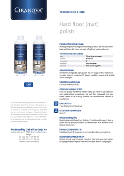 Hard floor oor polish (mat)