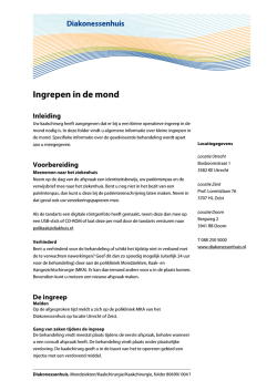Ingrepen in de mond