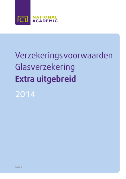 Glasverzekering (afgesloten na 31 maart 2014)