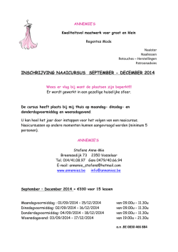 downloaden Brochure sept-dec 2014