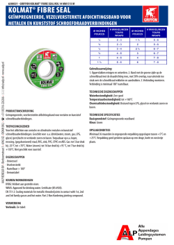 Documentatie Kolmat&reg; Fibre Seal