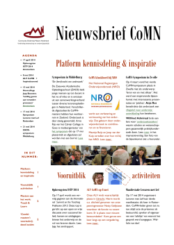COMN-Nieuwsbrief nr. 2 - Community Onderwijs Masters Nederland