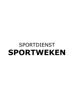 Inschrijvingsformulier sportweken