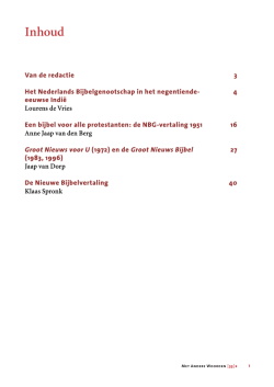 Download MAW 2014-zomer - Nederlands Bijbelgenootschap