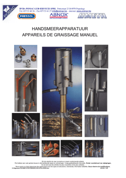 handsmeerapparatuur appareils de graissage manuel