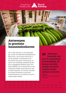 Antwerpen is grootste bananenloshaven