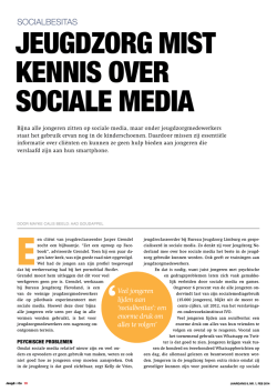 JEUGDZORG MIST KENNIS OVER SOCIALE MEDIA