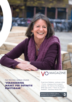 VO-magazine 3 (jaargang 9): december 2014 - VO-raad