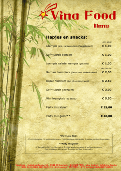 Hapjes en snacks: