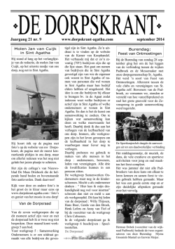 Downloaden Dorpskrant september 2014